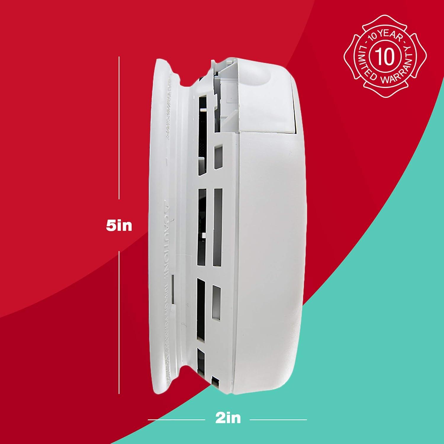 imageFIRST ALERT BRK SC7010B3 Hardwired Smoke and Carbon Monoxide CO Detector with Battery Backup 3Pack3 pack