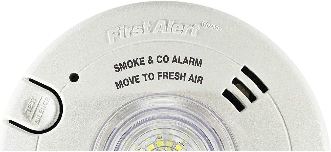 imageFirst Alert BRK 7030BSL Hardwired Hearing Impaired Combination Alarm with Led Strobe Light WhiteOne
