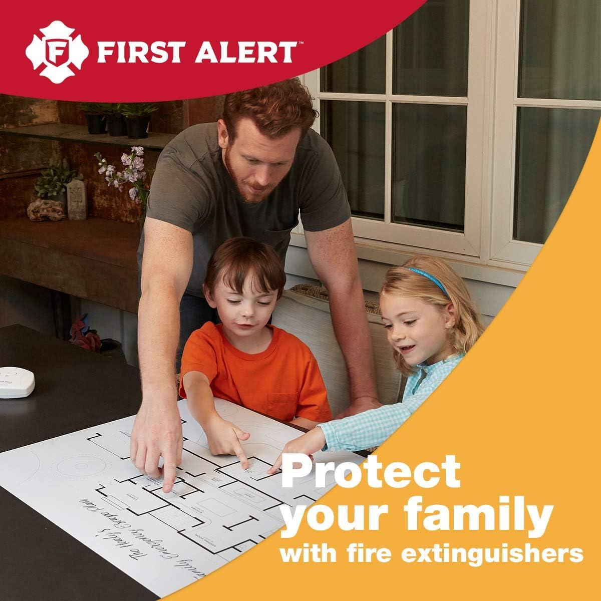 imageFirst Alert Fire Extinguisher  Marine Fire Extinguisher White FE1A10GR 1Pack 14quotGARAGE10