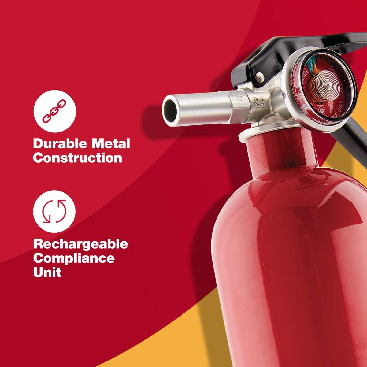 imageFirst Alert Fire Extinguisher  Marine Fire Extinguisher White FE1A10GR 1Pack 14quotGARAGE10