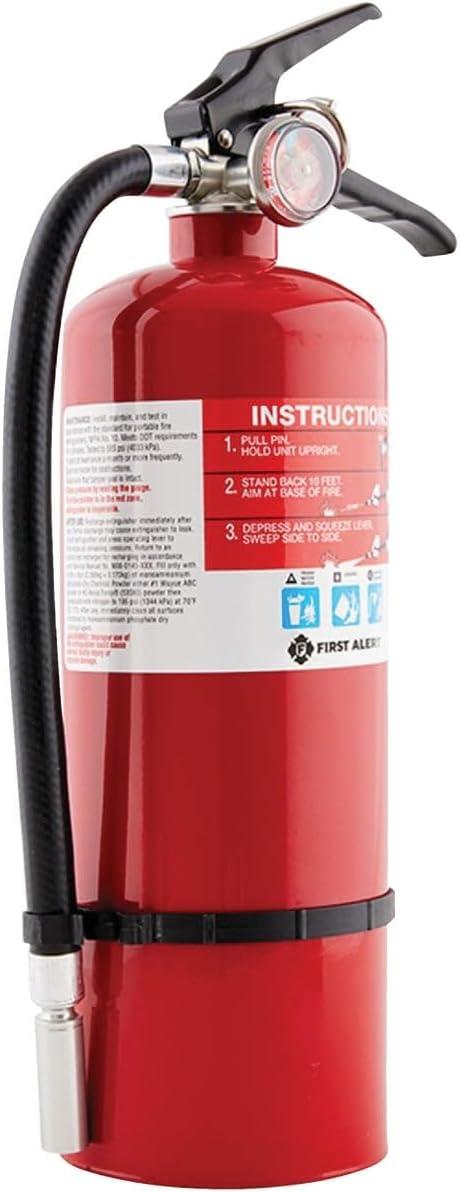 imageFirst Alert Fire Extinguisher for Home ampamp Commercial Use Heavy Duty Rechargeable Compliance Unit UL RATED 2A10BC HOME2PRO Red 1Pack1 Pack