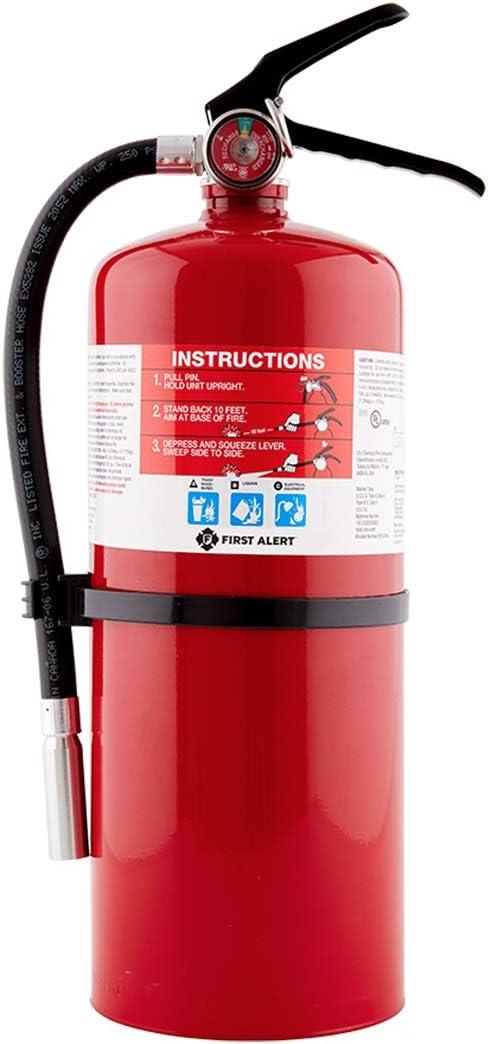 imageFirst Alert Fire Extinguisher for Home ampamp Commercial Use Heavy Duty Rechargeable Compliance Unit UL RATED 2A10BC HOME2PRO Red 1Pack1Pack