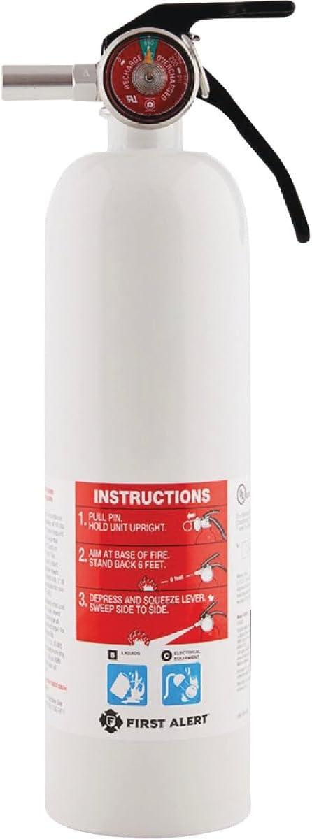imageFirst Alert REC5 Recreation Fire Extinguisher UL Rated 5BC White 1PackREC5
