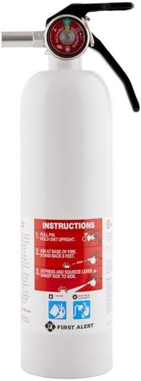 imageFirst Alert REC5 Recreation Fire Extinguisher UL Rated 5BC White 1PackREC5