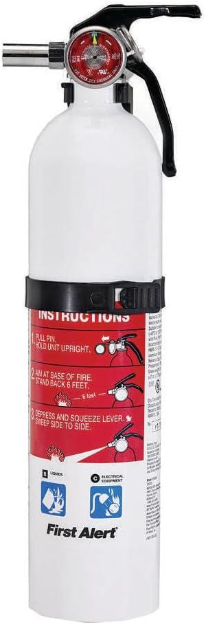 imageFirst Alert REC5 Recreation Fire Extinguisher UL Rated 5BC White 1PackREC5
