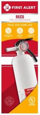 imageFirst Alert REC5 Recreation Fire Extinguisher UL Rated 5BC White 1PackREC5