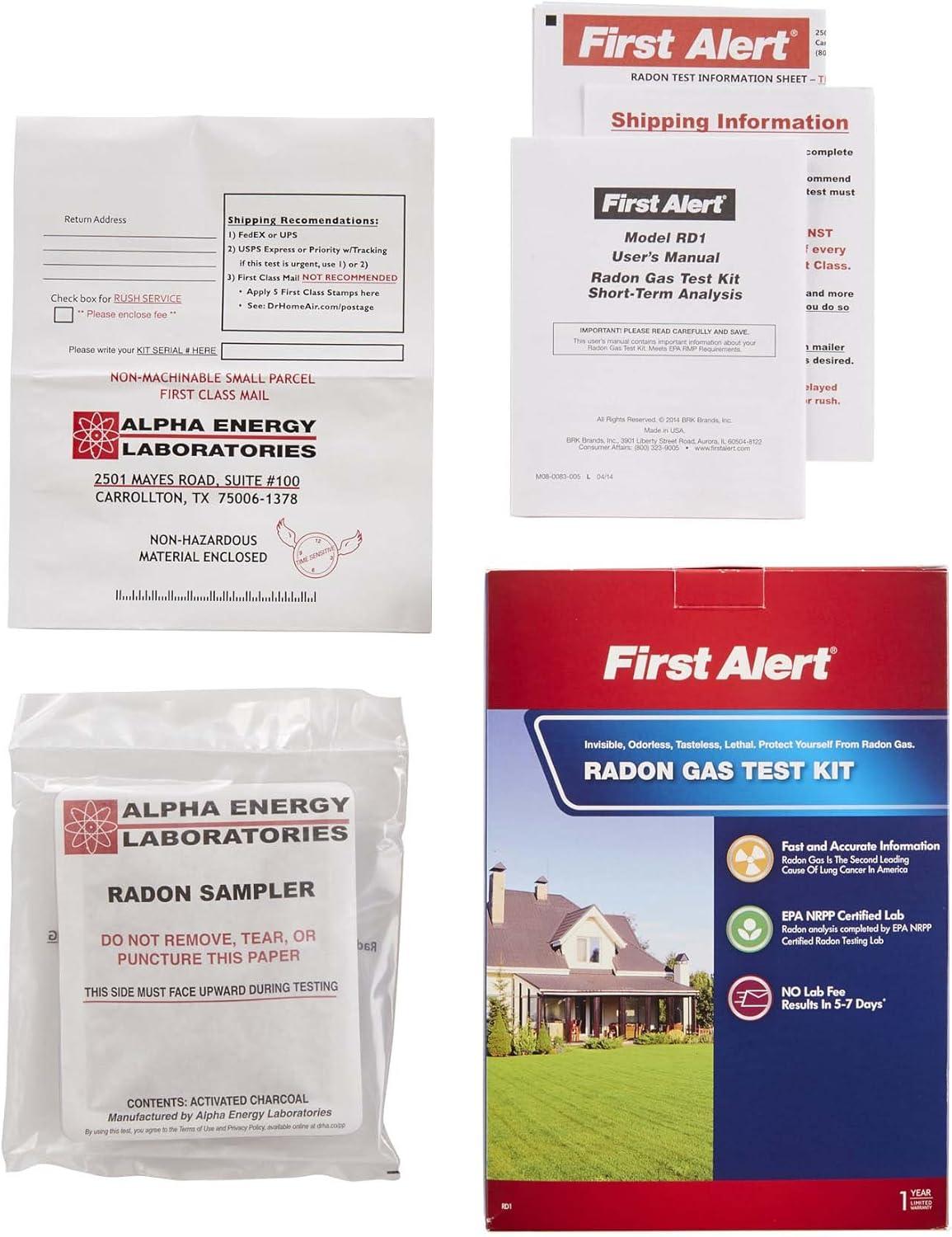 imageFirst Alert Radon Gas Test Kit RD1