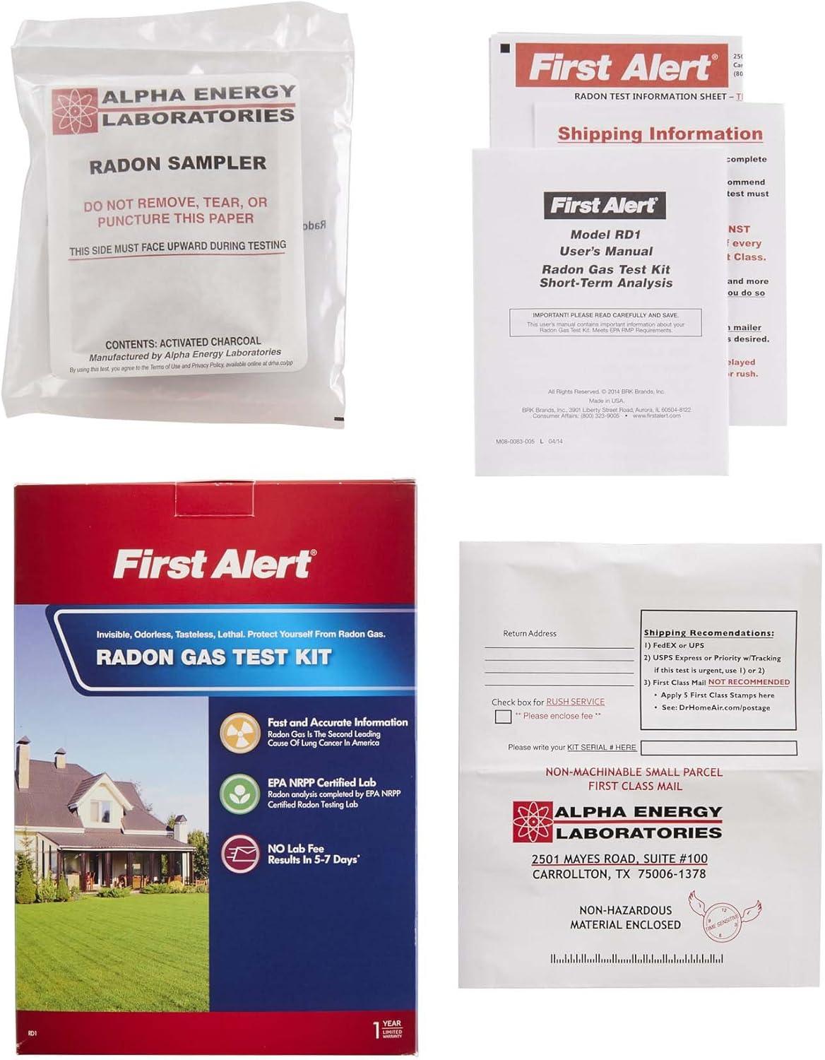imageFirst Alert Radon Gas Test Kit RD1