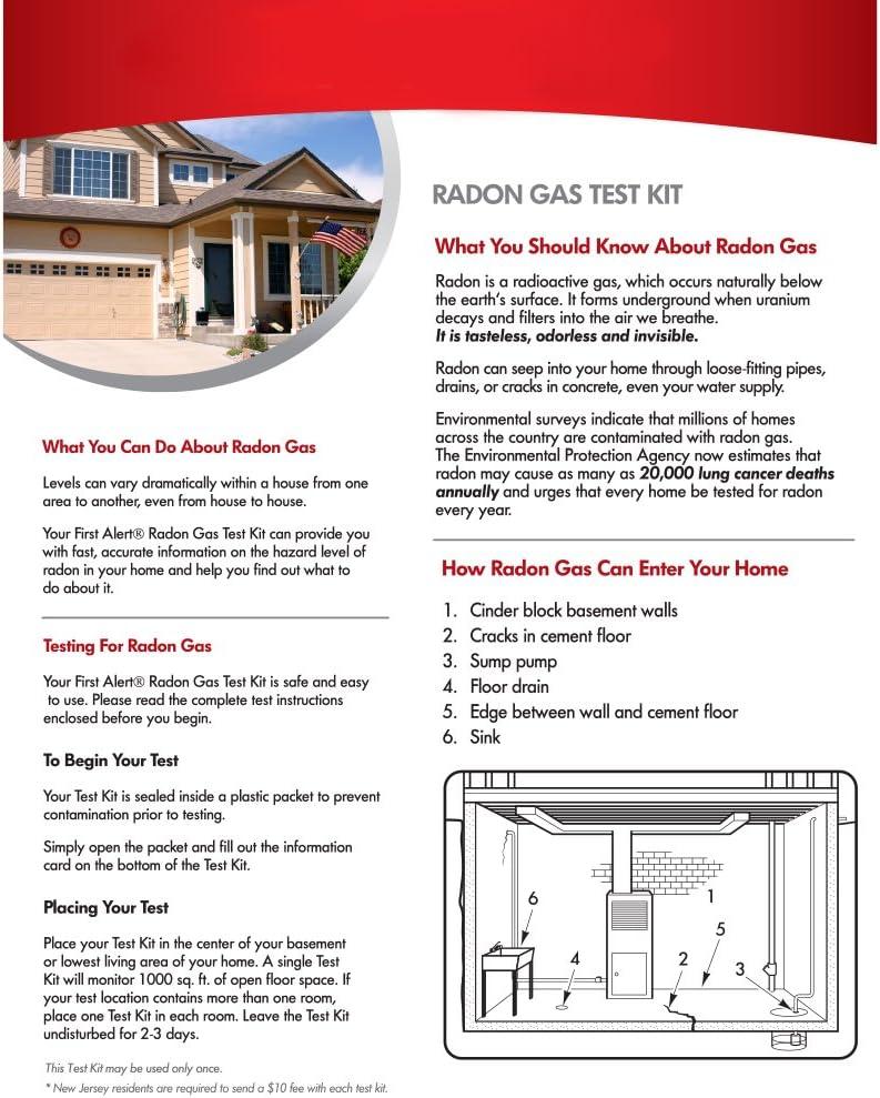 imageFirst Alert Radon Gas Test Kit RD1