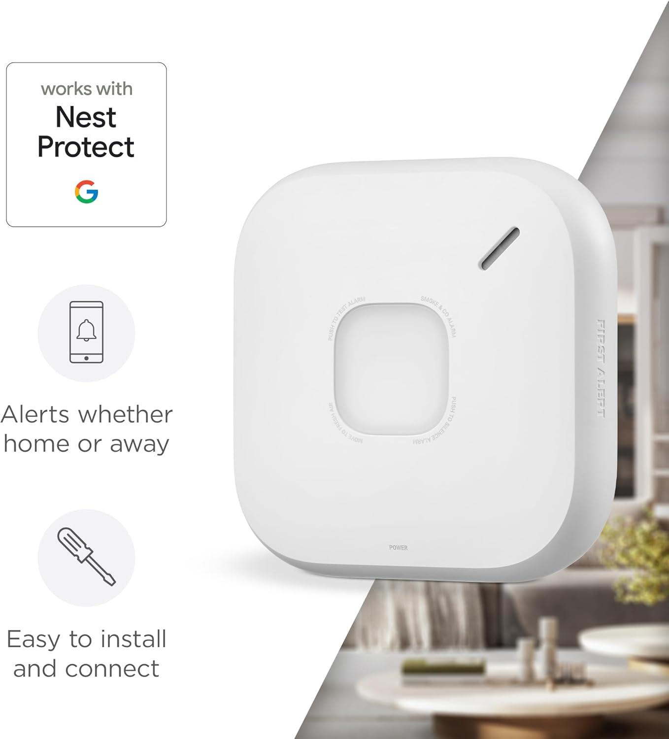 imageFirst Alert SC5 Battery Smart Smoke ampamp Carbon Monoxide Alarm SMCO600NV 1PackBattery