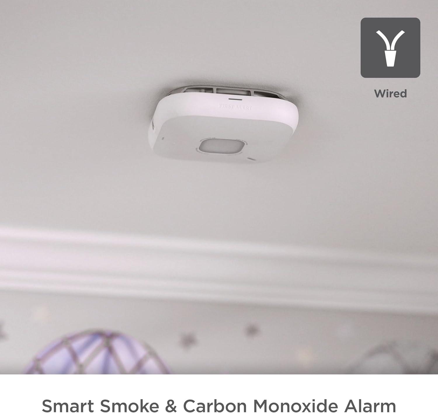 imageFirst Alert SC5 Battery Smart Smoke ampamp Carbon Monoxide Alarm SMCO600NV 1PackHardwired