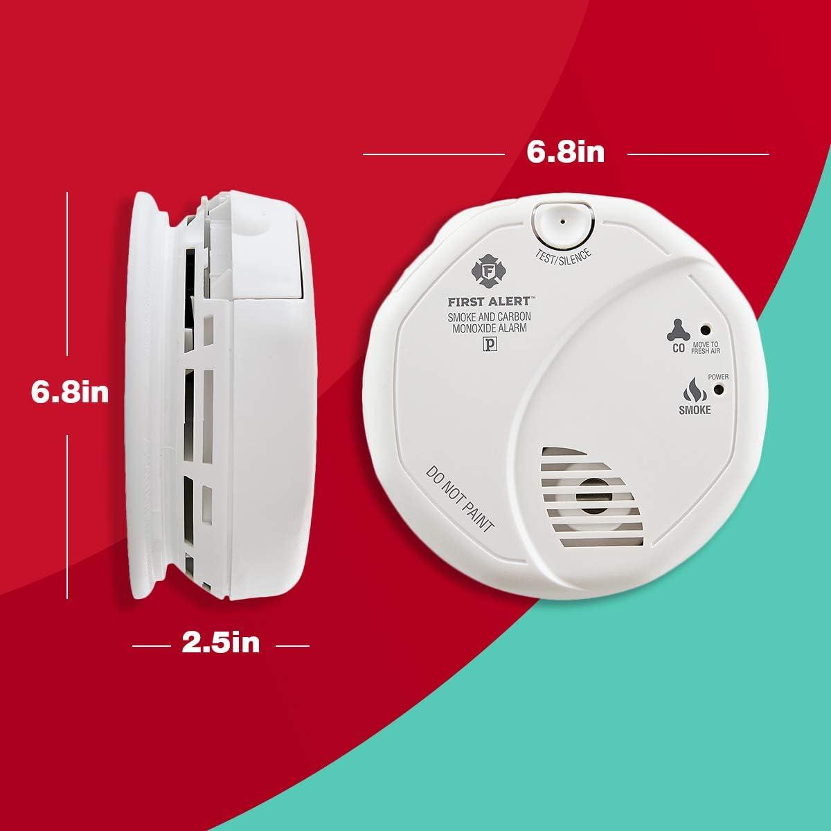 imageFirst Alert SMCO100 BatteryOperated Combination Smoke ampamp Carbon Monoxide Alarm  3 Pack1Pack