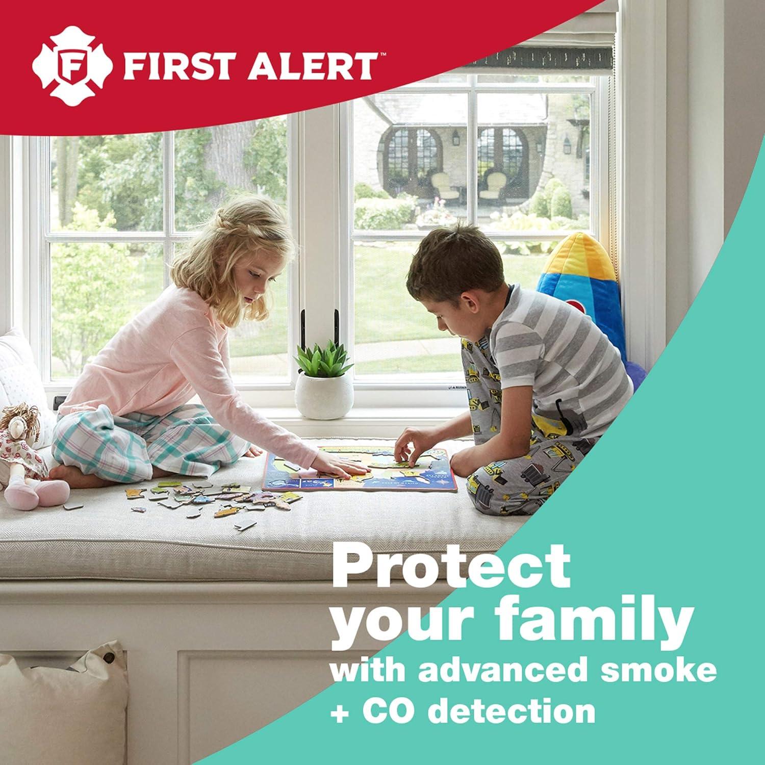 imageFirst Alert SMCO100 BatteryOperated Combination Smoke ampamp Carbon Monoxide Alarm  3 Pack1Pack