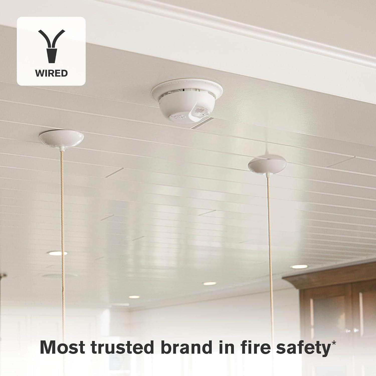 imageFirst Alert SMI100AC Hardwire Interconnect Smoke Alarm with Battery Backup 1Pack1Pack