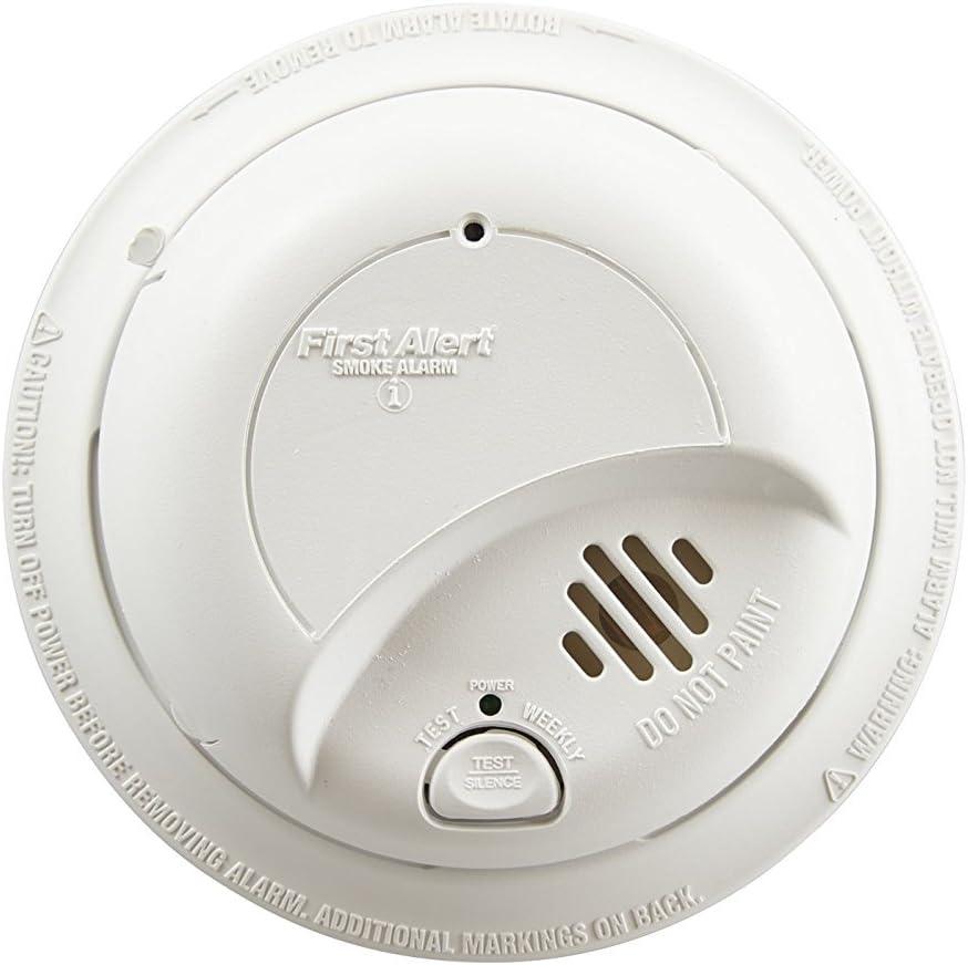 imageFirst Alert SMI100AC Hardwire Interconnect Smoke Alarm with Battery Backup 1Pack3Pack