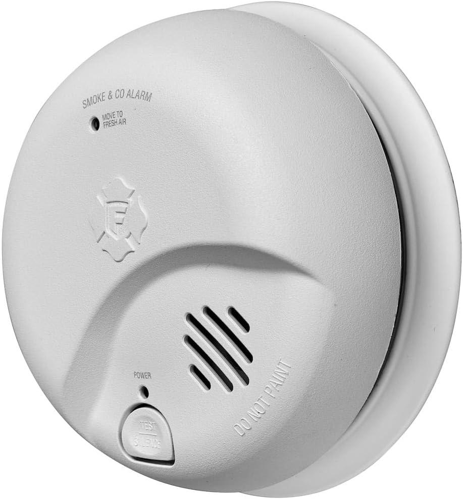 imageFirst Alert SMICO105AC Interconnect Hardwire Combination Smoke ampamp Carbon Monoxide Alarm with 10Year Battery Backup 3Pack6Pack
