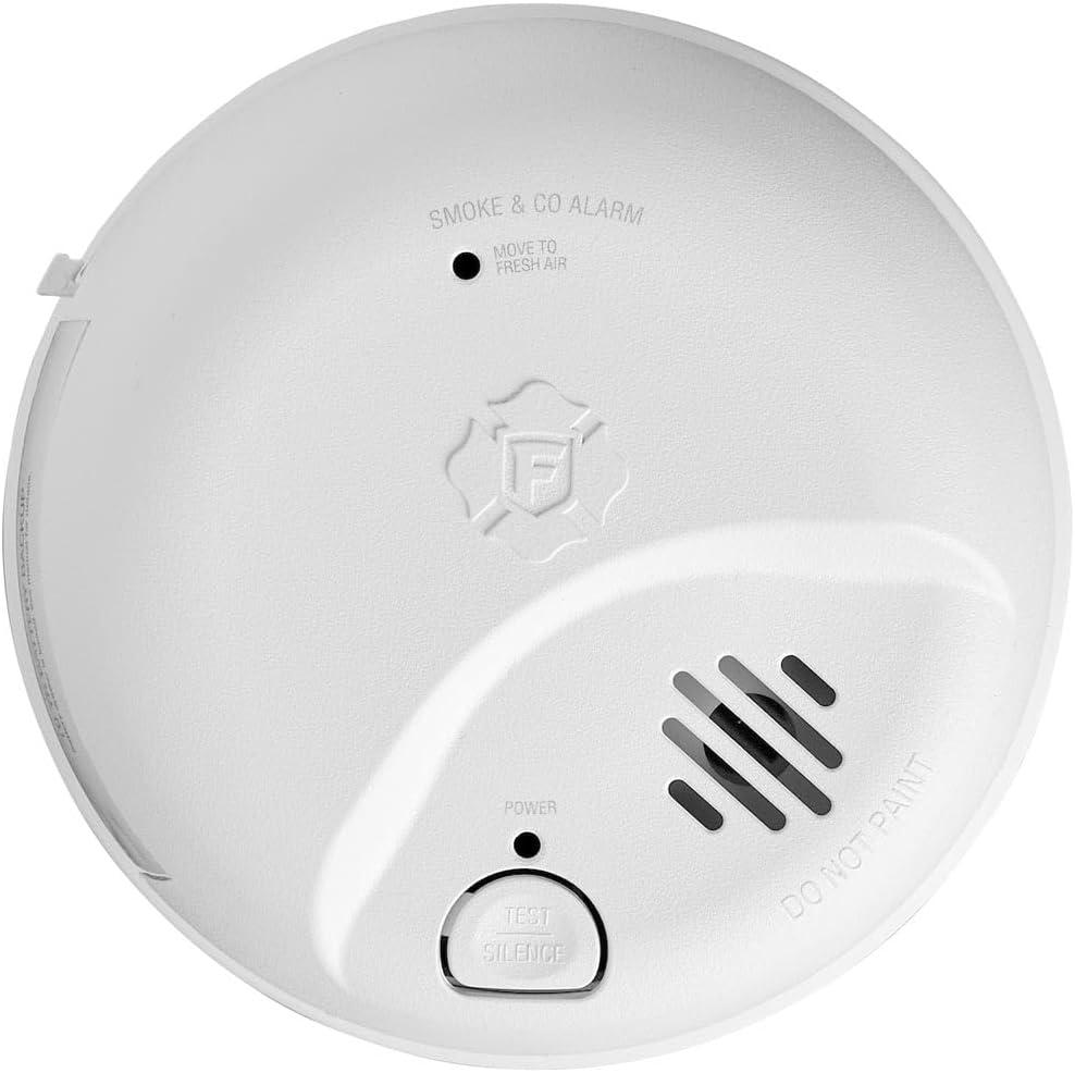 imageFirst Alert SMICO105AC Interconnect Hardwire Combination Smoke ampamp Carbon Monoxide Alarm with 10Year Battery Backup 3Pack6Pack