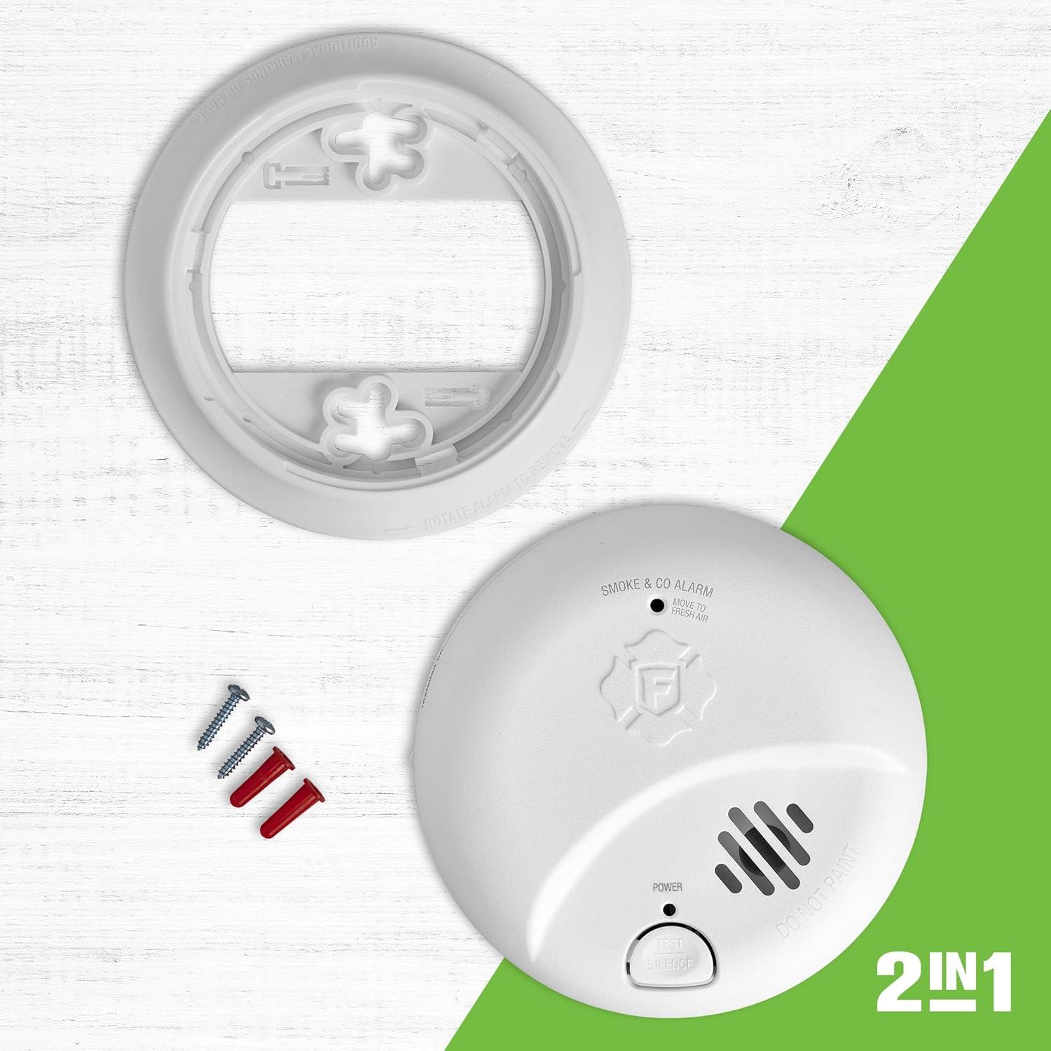 imageFirst Alert SMICO110 10Year Battery Combination Smoke ampamp Carbon Monoxide Alarm 1Pack
