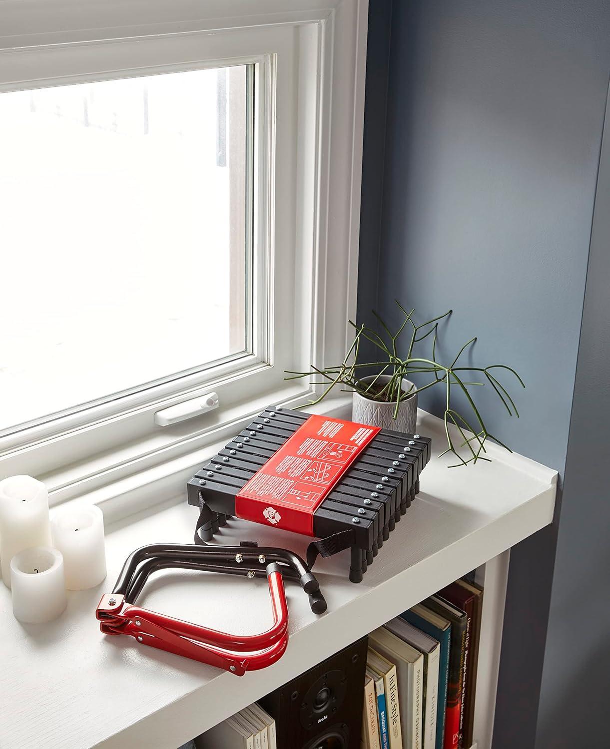 imageFirst Alert TwoStory Fire Escape Ladder 14 Feet Steel AntiSlip Black2story homes 14 feet