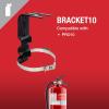 imageFIRST ALERT BRACKET10 Replacement Fire Extinguisher Bracket BlackBRACKET10