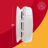 imageFIRST ALERT Hardwired Wireless Smoke Alarm with Photoelectric Sensor and Battery Backup SA521CN3ST  White1Pack
