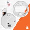 imageFIRST ALERT Hardwired Wireless Smoke Alarm with Photoelectric Sensor and Battery Backup SA521CN3ST  White1Pack