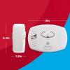 imageFirst Alert CO400 Carbon Monoxide CO Detector Battery Operated Alarm 1PackPack of 3