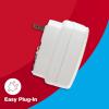 imageFirst Alert CO615 DualPower PlugIn Carbon Monoxide Detector with Battery Backup and Digital Display WhitePack of 3