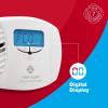 imageFirst Alert CO615 DualPower PlugIn Carbon Monoxide Detector with Battery Backup and Digital Display WhitePack of 3