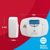 imageFirst Alert Carbon Monoxide Detector AlarmNo Outlet Required with Digital Display and Peak Memory Battery Operated CO410  White3 Pack