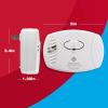imageFirst Alert Carbon Monoxide Detector PlugIn Alarm with Battery Backup CO605 White 1Pack1Pack