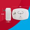 imageFirst Alert Carbon Monoxide Detector PlugIn Alarm with Battery Backup CO605 White 1PackPack of 3