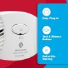 imageFirst Alert Carbon Monoxide Detector PlugIn Alarm with Test ampamp Silence Button CO600 White 1Pack1Pack
