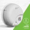 imageFirst Alert Combination Smoke ampamp Carbon Monoxide Alarm Battery Operated Detector with Test ampamp Silence Button SMICO100 1Pack3Pack