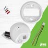imageFirst Alert Combination Smoke ampamp Carbon Monoxide Alarm Interconnect Hardwire Detector with Battery Backup SMICO100AC 1Pack6Pack