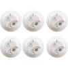 imageFirst Alert Combination Smoke ampamp Carbon Monoxide Alarm Interconnect Hardwire Detector with Battery Backup SMICO100AC 1Pack6Pack