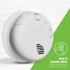imageFirst Alert Combination Smoke ampamp Carbon Monoxide Alarm Interconnect Hardwire Detector with Battery Backup and Voice ampamp Location Alerts SMCO100VAC 3Pack3Pack