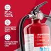 imageFirst Alert Fire Extinguisher for Home ampamp Commercial Use Heavy Duty Rechargeable Compliance Unit UL RATED 2A10BC HOME2PRO Red 1Pack1Pack