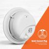 imageFirst Alert SMI100AC Hardwire Interconnect Smoke Alarm with Battery Backup 1Pack3Pack
