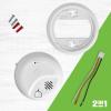 imageFirst Alert SMICO105AC Interconnect Hardwire Combination Smoke ampamp Carbon Monoxide Alarm with 10Year Battery Backup 3Pack3Pack