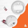 imageFirst Alert Smoke Alarm BatteryOperated Detector with Test ampamp Silence Button SMI100 1Pack1Pack