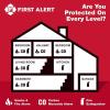 imageFirst Alert TwoStory Fire Escape Ladder 14 Feet Steel AntiSlip Black3story homes 24 feet