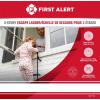 imageFirst Alert TwoStory Fire Escape Ladder 14 Feet Steel AntiSlip Black3story homes 24 feet