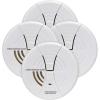 imageFIRST ALERT Carbon Monoxide Alarm  BRK CO250 Battery Operated Carbon Monoxide Detector With 9Volt Battery ampamp Two Silence Features4Pack