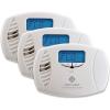imageFirst Alert CO615 DualPower PlugIn Carbon Monoxide Detector with Battery Backup and Digital Display WhitePack of 3