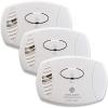 imageFirst Alert Carbon Monoxide Detector PlugIn Alarm with Battery Backup CO605 White 1PackPack of 3
