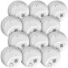 imageFirst Alert Combination Smoke ampamp Carbon Monoxide Alarm Battery Operated Detector with Test ampamp Silence Button SMICO100 1Pack12Pack