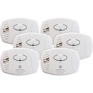 imageFirst Alert CO400 Carbon Monoxide CO Detector Battery Operated Alarm 1PackPack of 6
