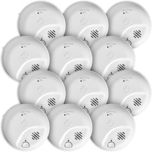 imageFirst Alert Combination Smoke ampamp Carbon Monoxide Alarm Battery Operated Detector with Test ampamp Silence Button SMICO100 1Pack12Pack