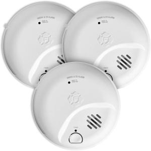 imageFirst Alert Combination Smoke ampamp Carbon Monoxide Alarm Battery Operated Detector with Test ampamp Silence Button SMICO100 1Pack3Pack